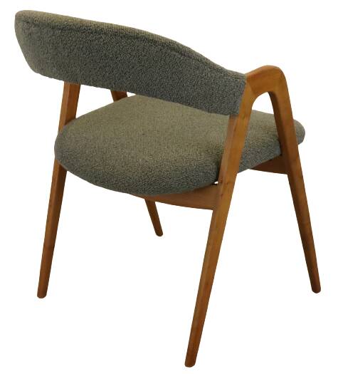 vintage WK Möbel style fauteuil / stoel 'Wildflecken' nieuwe bouclé stof