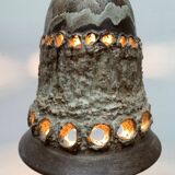 Brutalist ceramic pendant from the mid-century modern period by Judi Kunst.