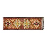 Anatolian handmade kilim rug 282 cm x 90 cm
