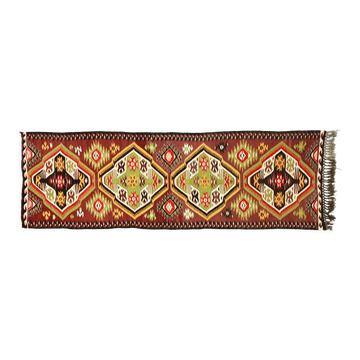 Anatolian handmade kilim rug 282 cm x 90 cm