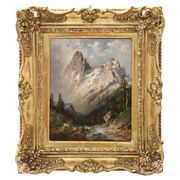 Mountain Landscape, Oil Painting On Board