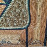 Screen decorated with wool threads, “Huichol” art, Sofia Ribeira, 124 cm