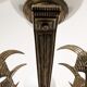 Art deco bronze fish chandelier