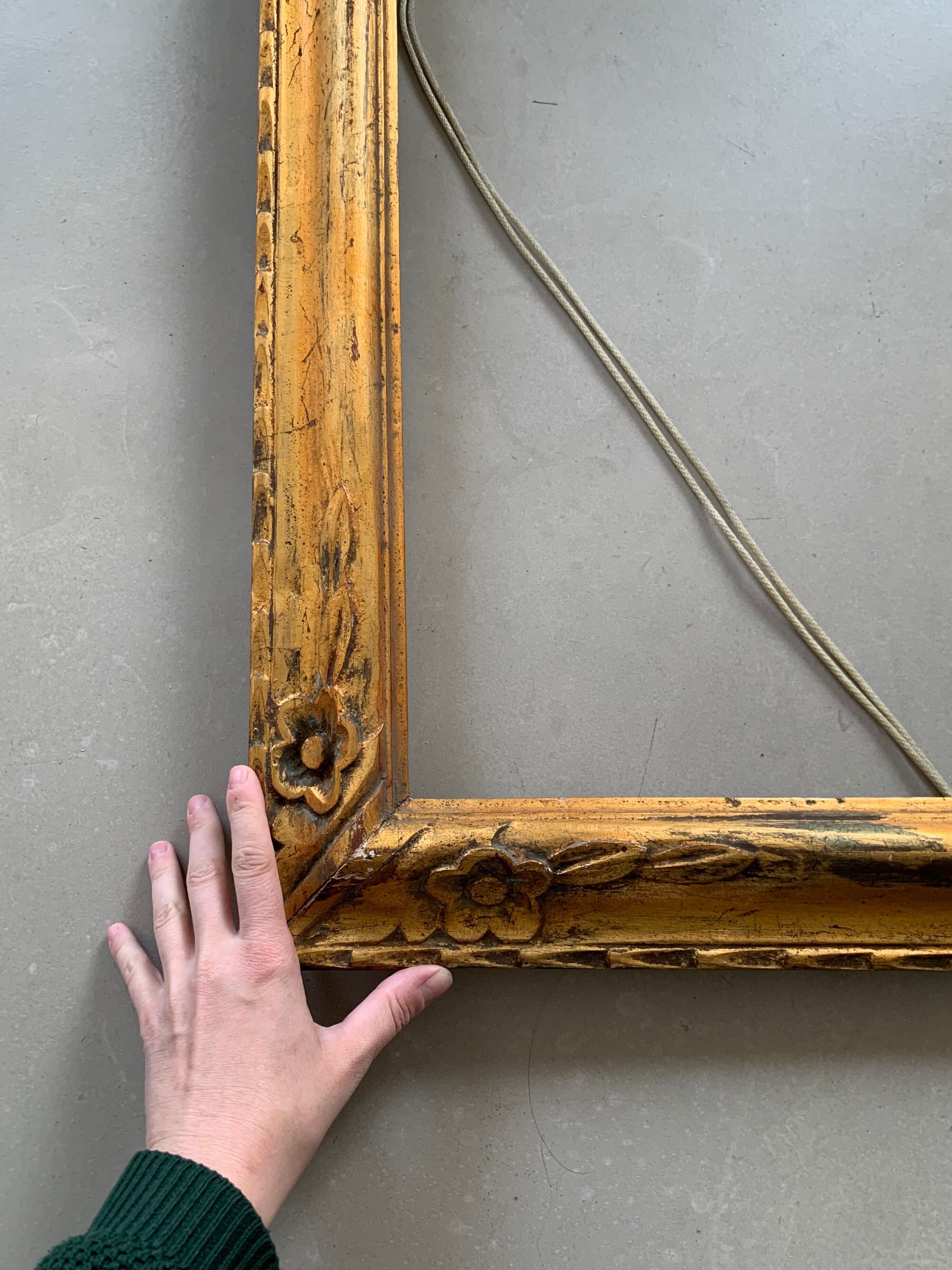 Old wooden frame