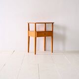 Bedside table with oak drawer