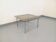 Vintage square coffee table in smoked glass and chrome metal from the 1970s.