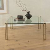 Glass Coffee Table model T24 by Peter Ghyczy, 1970s