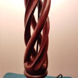 Rosewood twisted lamp