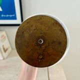 "Obus" lamp engraved with floral decoration.