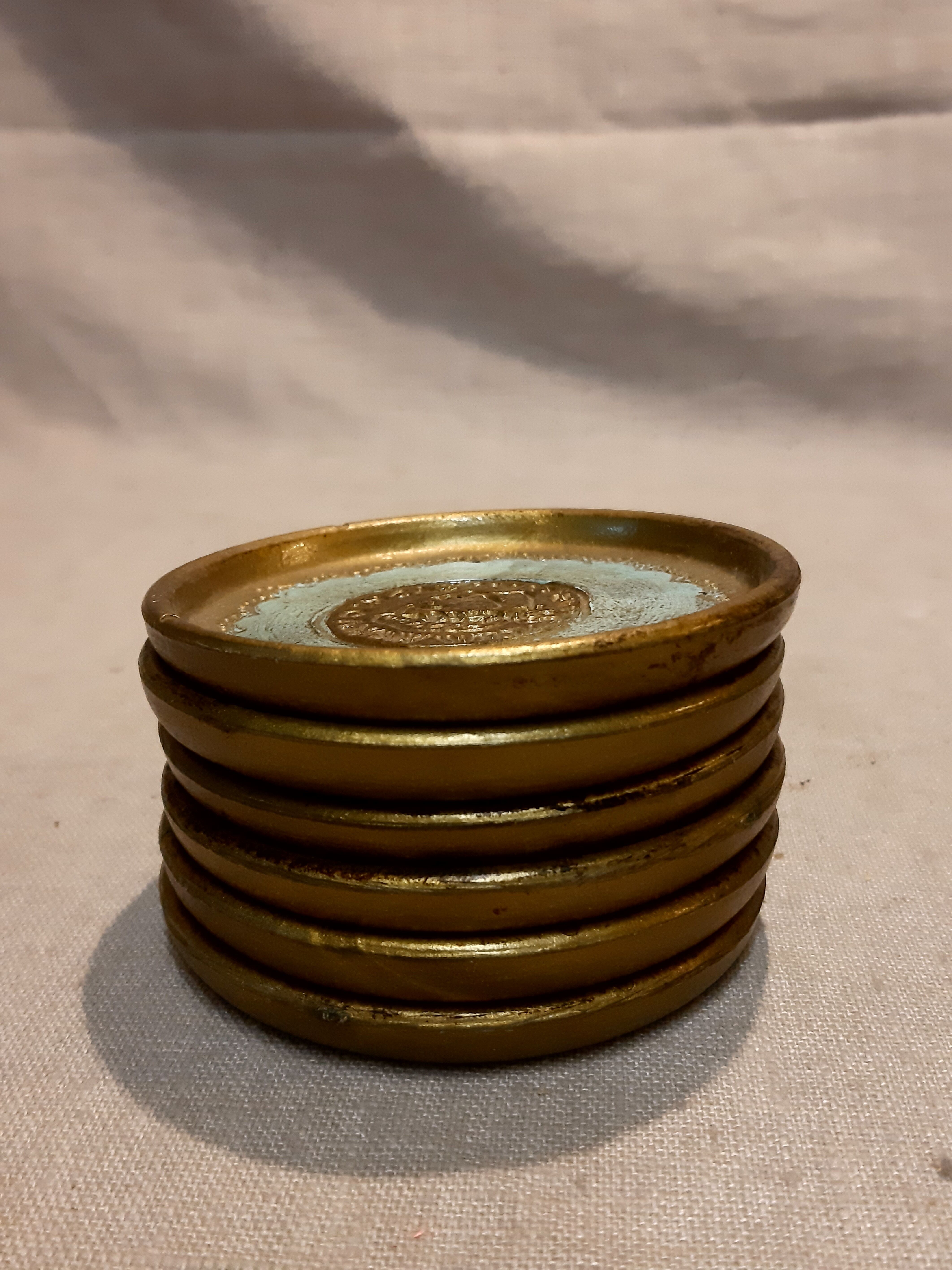 Set of 6 vintage coasters