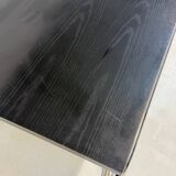 Acerbis dining table with black oak top by Giotto Stoppino