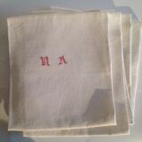 5 cotton damask monogrammed towels