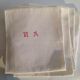 5 serviettes en coton damassées monogrammees