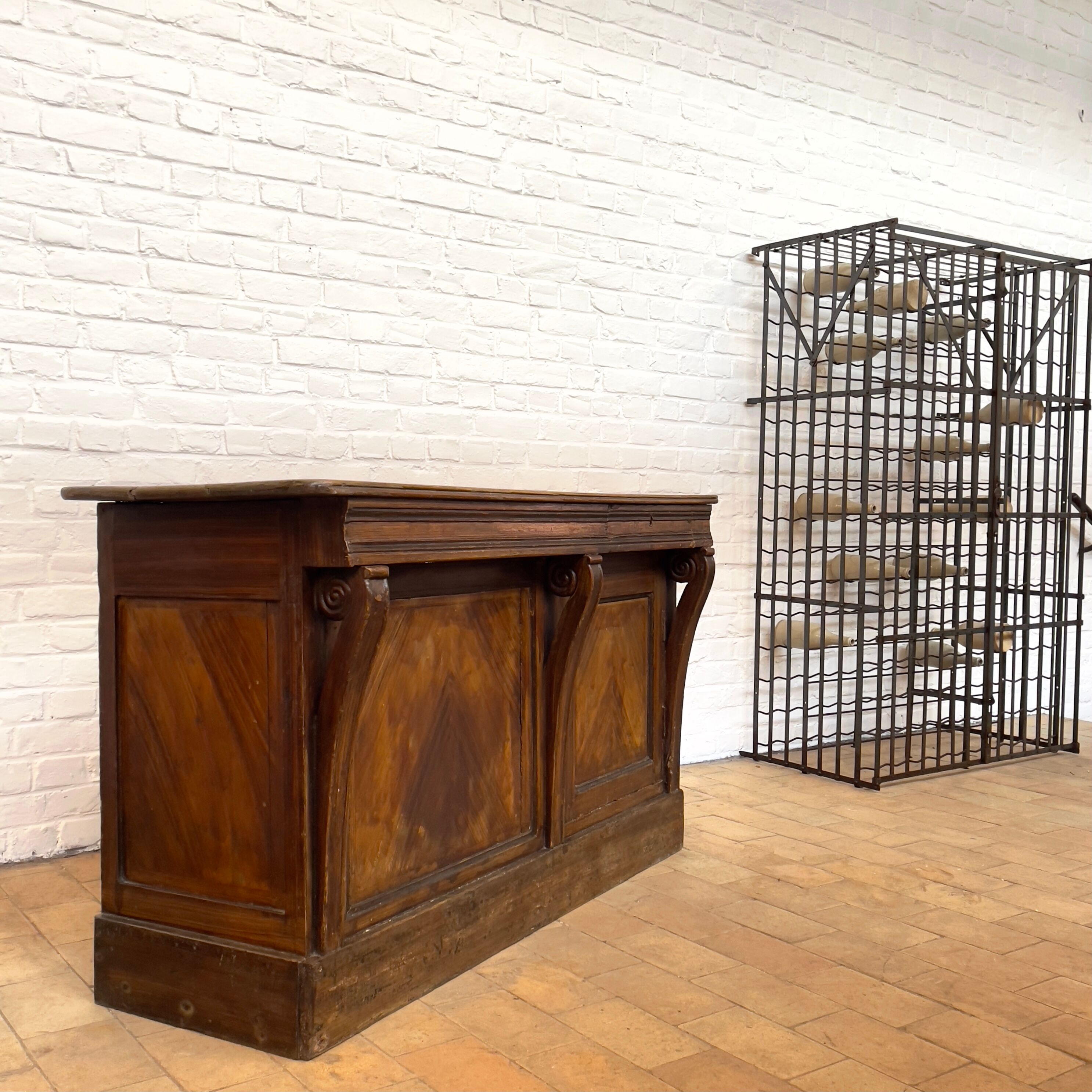 Former wooden trading counter