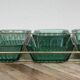 Arcoroc Emerald green and gold aperitif tray