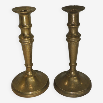 Pair of bronze candlesticks / Vintage