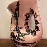 Pink Vallauris vase from the 1950s