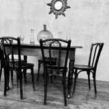 Old cherrywood bistro table