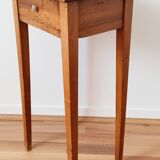 Table chevet en bois ciré