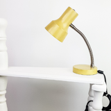 Articulated desk lamp in yellow metal