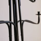 Large Wrought Iron Floor Candelabra, 1950s