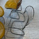 4 chairs Rinaldi "Sabrina" yellow leather