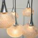 Vintage Italian Crystal and Chrome Chandelier, 70s