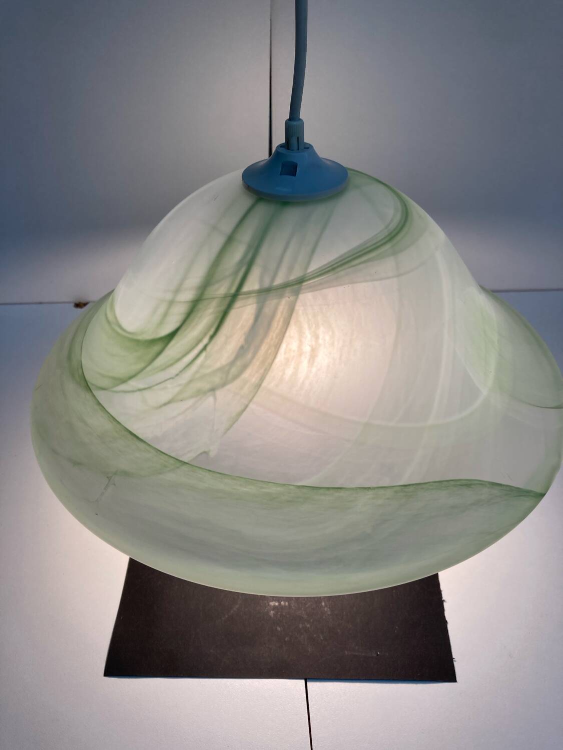Vintage 80's murano glass pendant light
