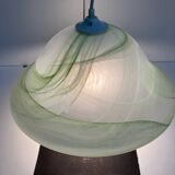 Vintage 80's murano glass pendant light