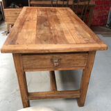 Large oak bakery table
