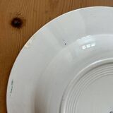 Series of 4 mismatched soup plates “Terre de Fer”
