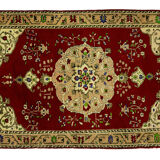 Anatolian handmade vintage rug 244 cm x 145 cm
