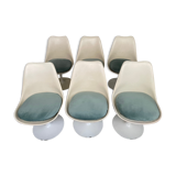 6 chaises Eero Saarinen Knoll