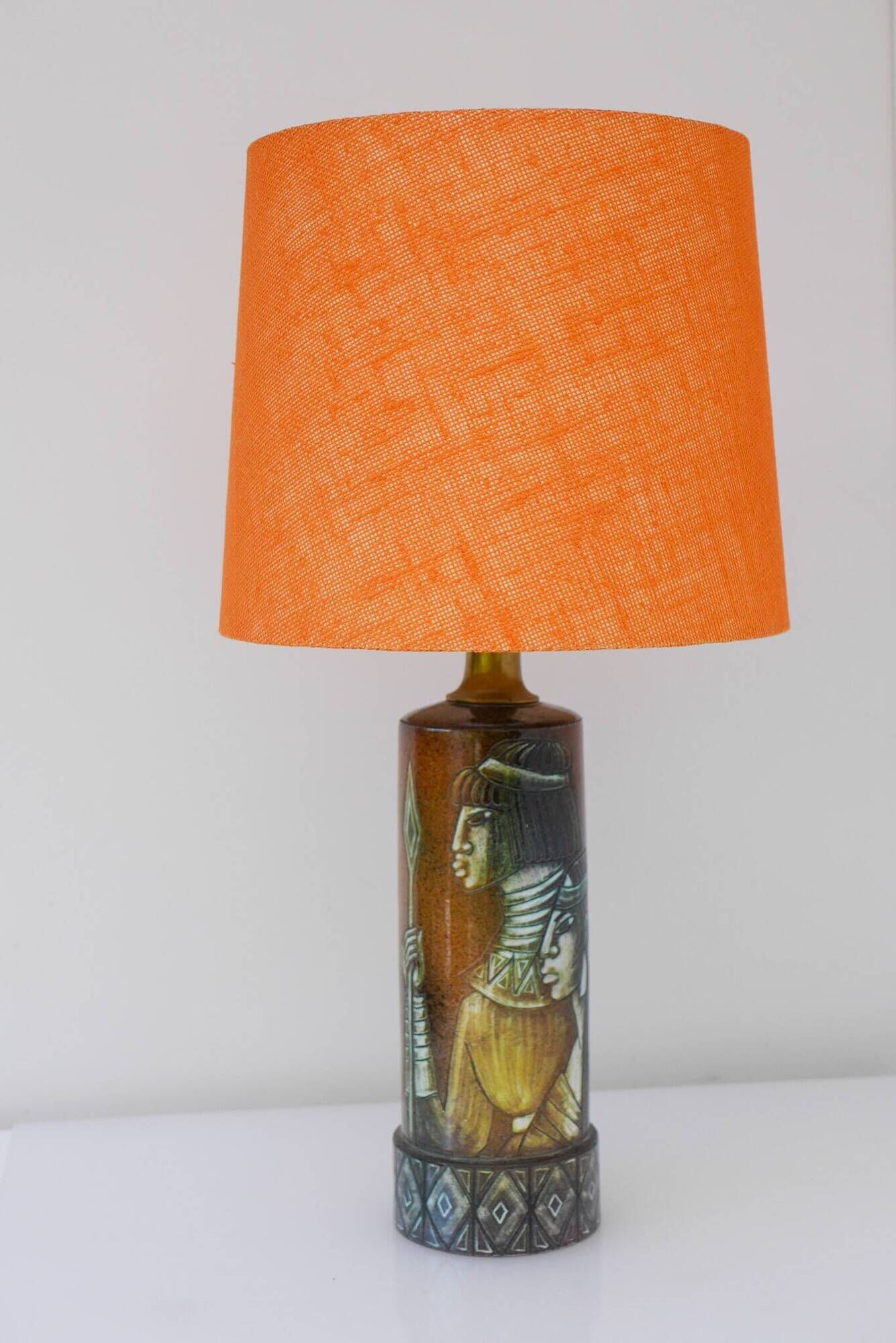 Sculptural table lamp in ceramic, designed by Bonnie Rehnqvist, Sweden, 1972