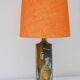 Sculptural table lamp in ceramic, designed by Bonnie Rehnqvist, Sweden, 1972