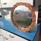 Vintage rattan mirror