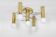 Leola Sciolari ceiling light in dark chrome brass, Germany, 1970s
