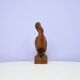 statue d'oiseau vintage en bois sculpté à la main