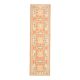 Vintage Turkish Hand-Knotted Wool Cotton Orange Runner Rug 77x276