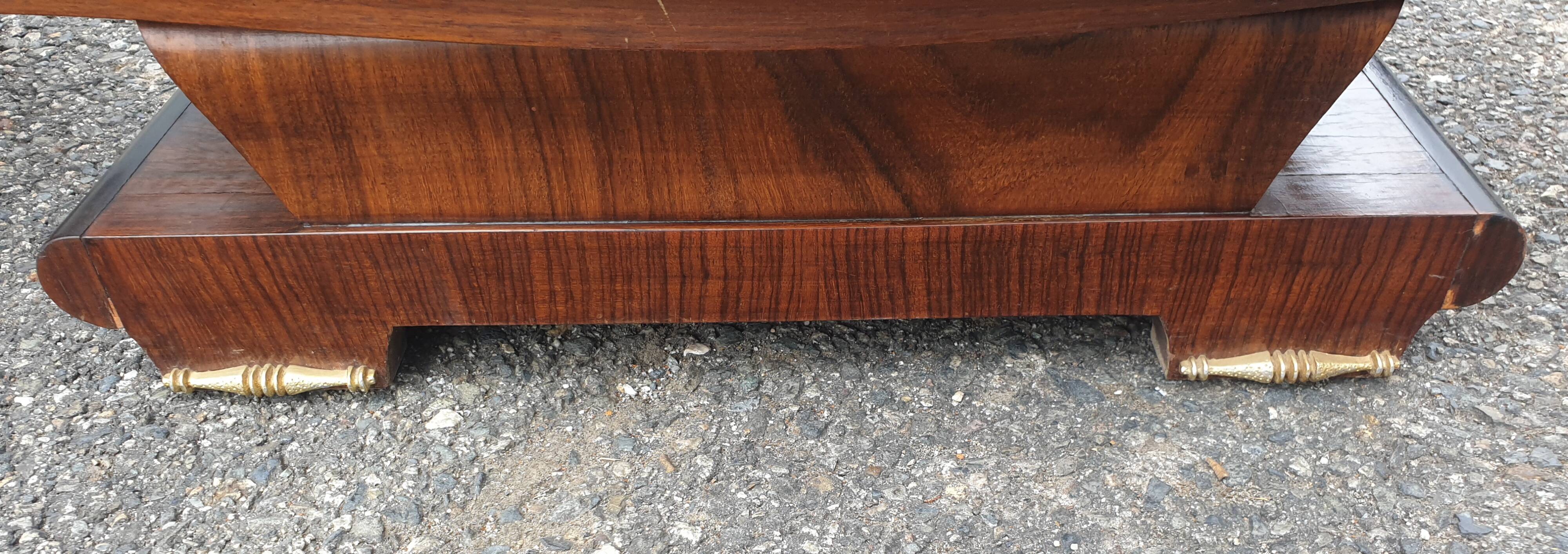 Pair of Art Deco Bedside Tables in Macassar Ebony Veneer