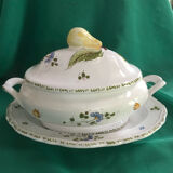 Moustiers tureen signed