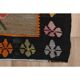 1970s Vintage Turkish Oushak Handmade Wool Cotton Brown Runner Rug  206x387