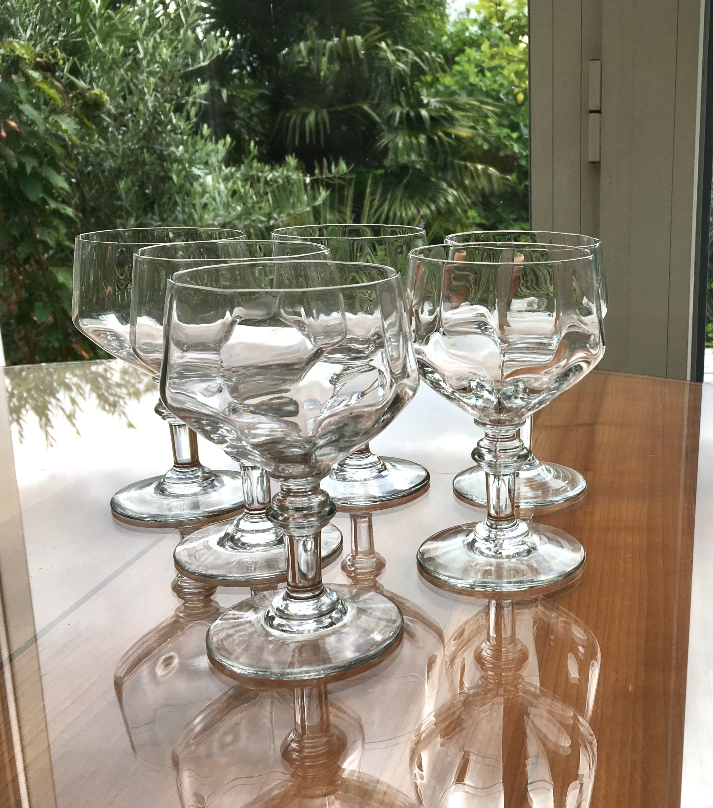 Set de 6 verres en cristal pour vin ou champagne