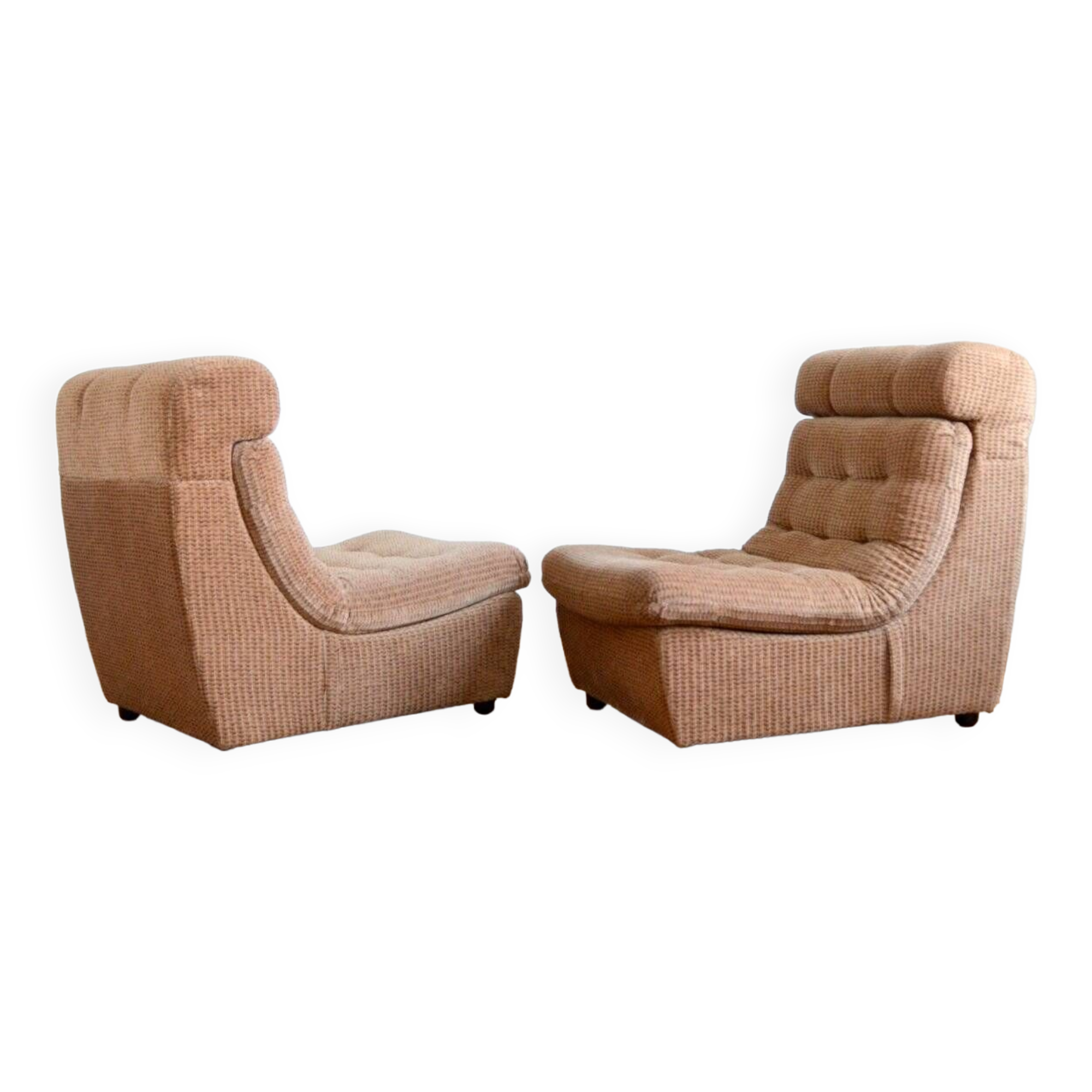 Pair of BEKA armchairs or sofa 1970s