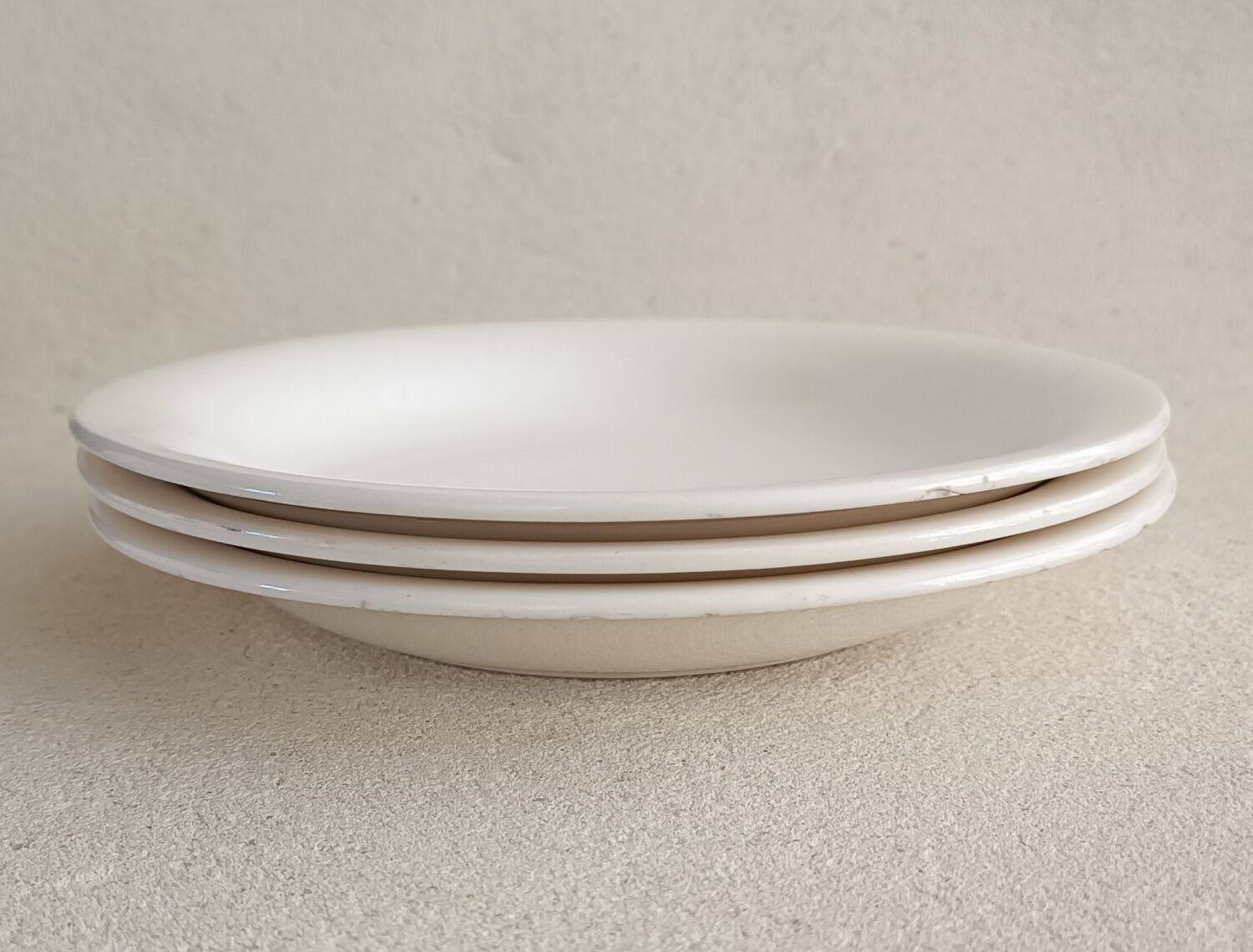 3 hollow plates Sarreguemines