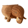 Panier éléphant en rotin