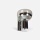 Space Age wall light in chrome with glass globe – 1970s