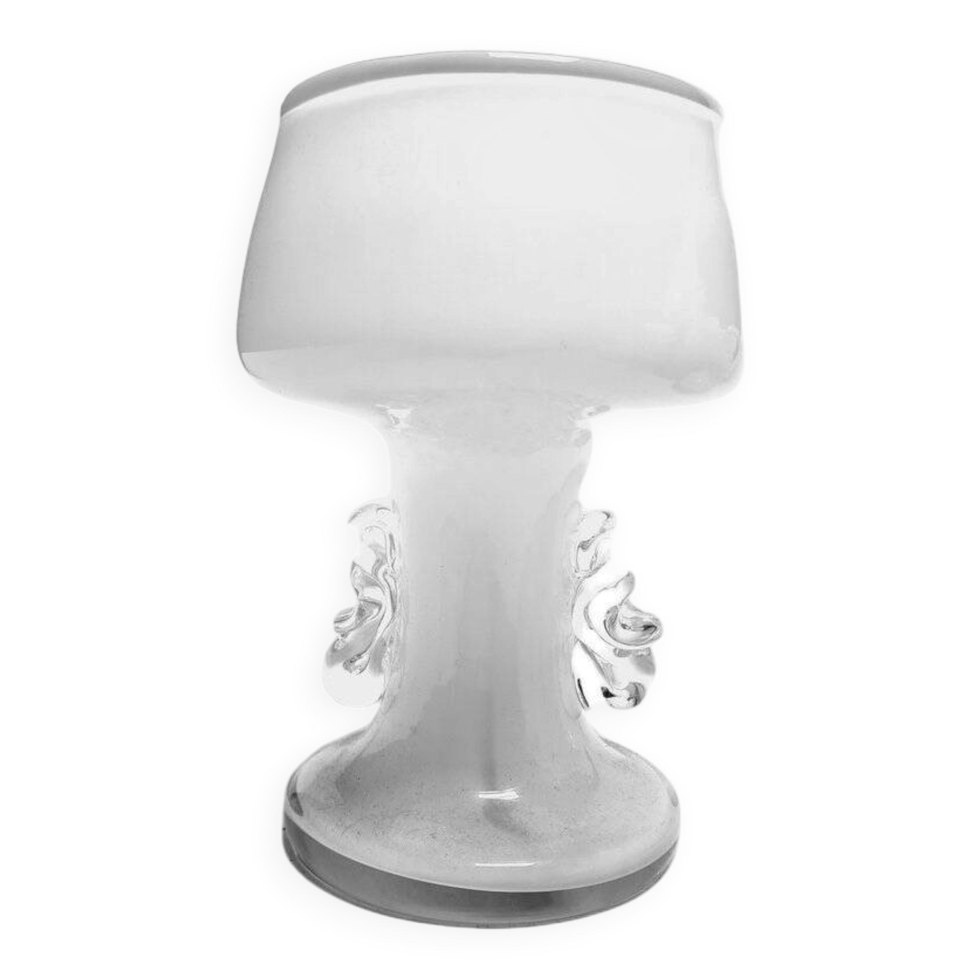 Vintage Polish glass vase from HSG Tarnowiec, 1970s