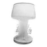 Vase en verre polonais de HSG Tarnowiec, années 1970