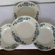 4 Longchamp ironstone dinner plates, Lutèce pattern 220602